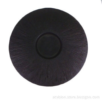 Black Ceramic Candle Holder, Bracing Wire and Matte Surface